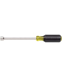 KLE646716 image(0) - Klein Tools 7/16-Inch Nut Driver, 6-Inch Hollow Shaft