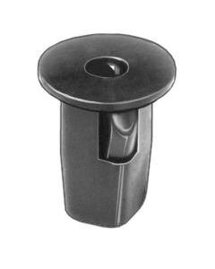 AUVECO AP19194 Front and Rear Wheel Fender Liner Screw Grommet, #12 Screw x 16 mm Dia Head, Nylon, Black