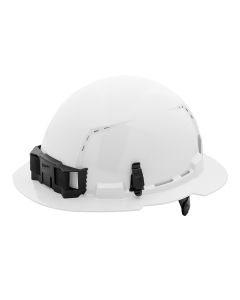 Milwaukee Tool BOLT White Full Brim Vented Hard Hat w/6pt Ratcheting Suspension (USA) - Type 1, Class C
