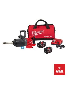 MLW2869-22HD image(1) - Milwaukee Tool M18 FUEL 1 Inch D-Handle Extended Anvil High Torque Impact Wrench ONE-KEY REDLITHIUM FORGE HD12.0 Kit