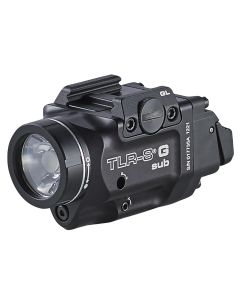 Streamlight TLR-8 X G Sub (GLOCK 43X/48 MOS | 43X/48 Rail) - Includes High and Low Switches, (1) CR123A Lithium Battery, Multi-Tool, and Mounting Kit with Key - Box - Black