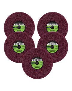 FOR71607 image(1) - Forney Industries Quick Change Surface Prep Pad, Medium Grit, 3 in (5-Pack of Forney 71911)