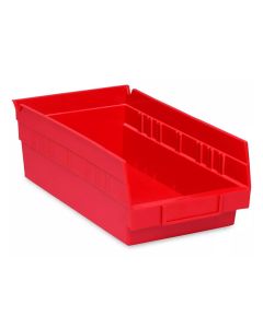ULIS-13397R image(0) - Uline Plastic Shelf Bins - 7 x 12 x 4", Red