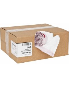 Msc Industrial Supply PRO-SOURCE 200 Qty 1 Pack 13 Gal 0.9 mil Household/Office Trash Bag; 24-1/2" Wide x 27-3/8" High, Hexene Resins, Drawstring, White