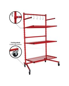 PTKEQ-300BSR image(1) - PRO-TEK BODY SHOP RACK WITH 3 SHELVES