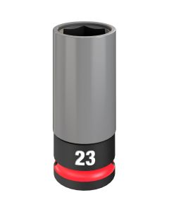 MLW49-66-7808 image(2) - Milwaukee Tool SHOCKWAVE Impact Duty 1/2 Drive 23MM Metric Lug Nut Wheel Socket