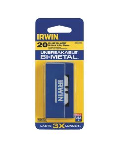 IRW2084200 image(0) - Irwin Industrial BI-METAL RAZOR BLADES "BLUE BLADE" 20PK