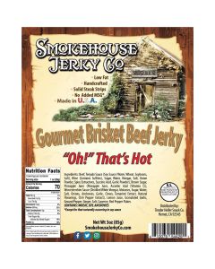 THS544291 image(0) - Tender Heifer Snack Co. Oh Thats Hot Gourmet Beef Brisket Jerky - 3 Ounce