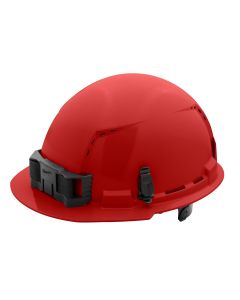 MLW48-73-1228 image(1) - Milwaukee Tool BOLT Red Front Brim Vented Hard Hat w/6pt Ratcheting Suspension (USA) - Type 1, Class C