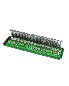 Ernst Mfg. 3 Rail Twist Lock Socket Boss 18", Green - 1/4", 3/8" & 1/2"