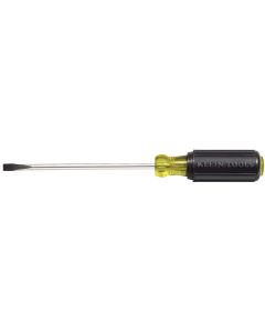 KLE60510 image(0) - Klein Tools 1/4-Inch Cabinet Screwdriver, 10-Inch Round Shank
