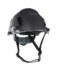 JCK22174 image(0) - Jackson Safety Safety Helmet - XS2-550V Series - Type 2 Plus - Vented - With Flip-Up Visor - Black