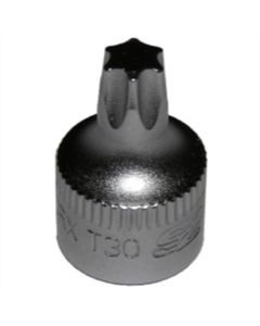 VIM Tools T30 - 1/2 CUT Torx Driver, 1/4 in. Square Drive, 3/4 in. OAL, S2 steel
