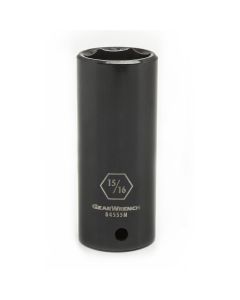 GearWrench 1/2 Inch Drive 6 Point Deep Impact SAE Socket 1-3/8 Inch