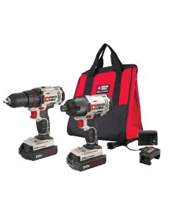 PORTER-CABLE 20V MAX* 1/2 in. Cordless Drill/Driver and 1/4 in. Impact Driver Combo Kit
