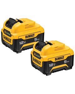 DWTDCB126-2 image(0) - DEWALT 12V MAX* 5.0Ah Lithium Ion Batteries (2-Pack)