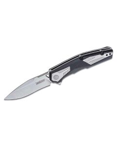 KER1390 image(1) - Kershaw Tremolo Assisted Open Liner Lock Clip Point Blade EDC Folding Pocket Knife - Silver/Black
