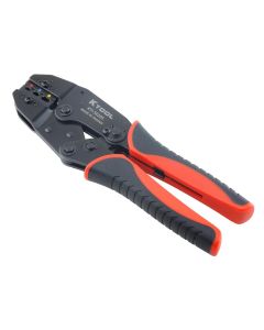 KTI56205 image(2) - K Tool International Terminal Crimper 8.7 in. Ratcheting with Carbon Steel Head