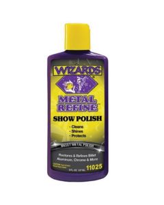 WZP11025 image(0) - Wizards Products Metal Refine 11025 Show Polish, 8 oz Squeeze Bottle, Orange