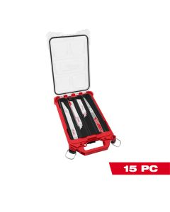 MLW49-22-5641 image(1) - Milwaukee Tool Milwaukee 15PC SAWZALL Blade PACKOUT Kit