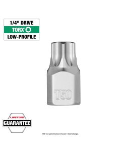 MLW45-34-1114 image(0) - Milwaukee Tool 1/4 Inch Drive T50 Low-Profile TORX Bit Socket
