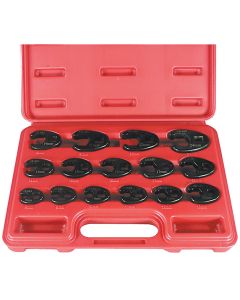 AST7115 image(0) - Astro Pneumatic 15PC METRIC FLARE CROWFOOT WRENCH SET 8MM-24MM