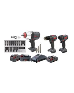 Ingersoll Rand IQV20 20V  Impact Wrench Cordless Power Tool Kit - 3 Tools