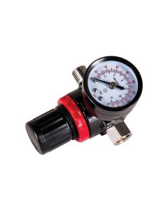 AES875 image(1) - AES Industries 875 Mini Diaphragm Air Regulator with Gauge, 1/4 in MNPT Inlet, 1/4 in FNPT Outlet, 180 psi