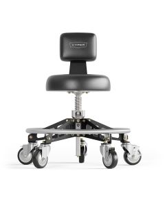 VYPRSM-B-B-QH image(0) - Vyper Industrial 400 lb Capacity Robust Steel Max Quick Height Shop Chair - Black/Black