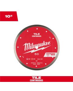 Milwaukee Tool 10 inch DIAMOND MAX Continuous Tile Diamond Blade