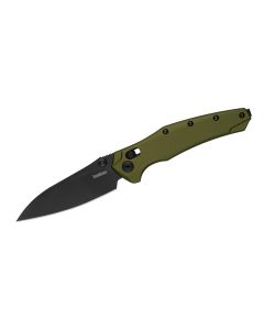 KER6777 image(1) - Kershaw Bareknuckle Manual DuraLock Modified Sheepsfoot Blade EDC Folding Pocket Knife - OD Green