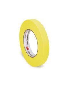 3M 06653 388N Automotive Refinishing Masking Tape, 55 m x 24 mm, 6.3 mil THK, Yellow, 388N