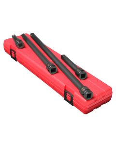 SUNEX 1/2" Drive 4 Piece Impact Extension Set