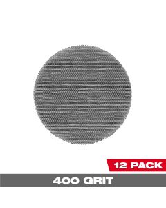 MLW48-80-6400 image(0) - Milwaukee Tool 3 Inch 400 Grit Mesh Sanding Discs with POWERGRID Tear Resistant Mesh &hyphen; (12 PK) + Pad Saver