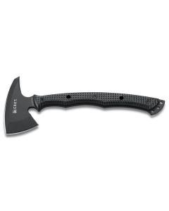 CRK2725 image(0) - CRKT (Columbia River Knife) Kangee T-Hawk SK-5 Powder Coat Axe w/Spike Blade Tomahawk with Sheath Glass-Reinforced Nylon Handle - Black
