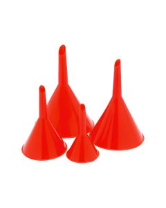 WLM1144 image(0) - Wilmar Corp. / Performance Tool 4 Piece Plastic Funnel Set (2 to 13 oz.)