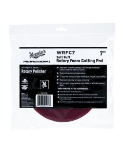 MEGWRFC7 image(1) - Meguiar's Automotive SOFT BUFF ROTARY FOAM CUTTING PAD (7")