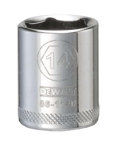 DEWALT 6 Point 1/4'' Drive Socket 14Mm