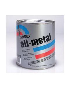 USC14010 image(0) - US Chemical All-Metal 14010 Specialty Body Filler, 1 gal Can, Metallic Silver, Paste/Gel
