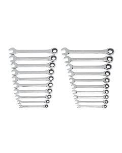 KDT35720-06 image(0) - GearWrench 20 Piece 72-Tooth SAE/Metric Ratcheting Combination Wrench Set