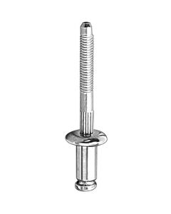 AVC16837 image(0) - AUVECO 16837 Peel-Type Window Regulator Rivet, 1/4 in Dia x 1/32 to 9/64 in Grip Range, Aluminum/Steel