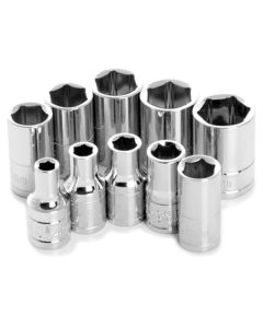 Wilmar Corp. / Performance Tool 10 Piece 1/4" Drive 6pt Metric Socket Set