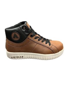 Airwalk AIRWALK - SD10 DEUCE MID Series - Women's Mid Top Shoe - SD10|CT|SR - Black/Brown/Dark Gray - Size: 8.5M