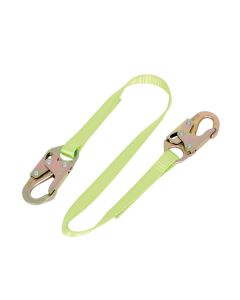 PeakWorks PeakWorks - Restraint Lanyard with 1" Webbing - Snap Hooks - 4 FT