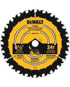 DEWALT 6-1/2-Inch 24-Tooth Circular Saw Blade