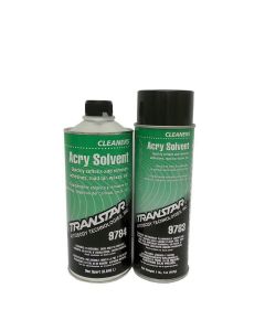 Transtar Autobody Products 9784 Acry Solvent Adhesive Cleaner, 1 qt Can, Clear, Form, Liquid