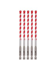 MLW48-20-9162 image(1) - Milwaukee Tool 1/4" x 4" x 6" SHOCKWAVE Impact Duty Carbide Hammer Drill Bits - Bulk 5 PK