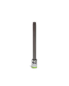 GETSTA40L image(0) - Grip Edge Tools 1/4" Dr RPT Long Star Bit Socket T40