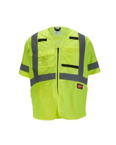 MLW48-73-5141 image(1) - Milwaukee Tool Class 3 High Visibility Yellow Safety Vest - S/M