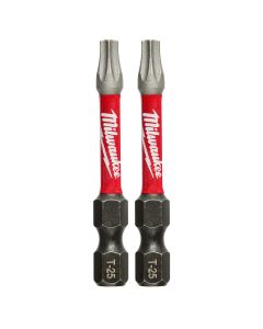 MLW48-32-4985 image(1) - Milwaukee Tool SHOCKWAVE 2" Impact Torx T25 Power Bits (2PK)